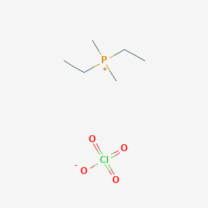molecular formula C6H16ClO4P B14301390 Diethyl(dimethyl)phosphanium perchlorate CAS No. 111928-14-4