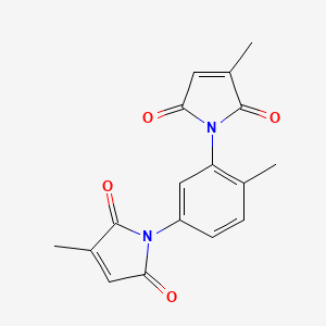 molecular formula C17H14N2O4 B14301395 1,1'-(4-Methyl-1,3-phenylene)bis(3-methyl-1H-pyrrole-2,5-dione) CAS No. 119465-21-3