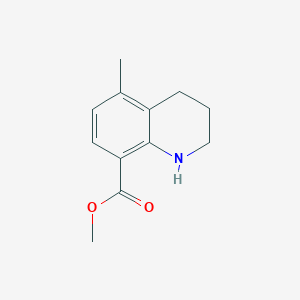 molecular formula C12H15NO2 B1430142 Methyl 5-methyl-1,2,3,4-tetrahydroquinoline-8-carboxylate CAS No. 1823961-10-9