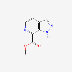 molecular formula C8H7N3O2 B1430144 Methyl 1H-pyrazolo[3,4-C]pyridine-7-carboxylate CAS No. 1140240-00-1