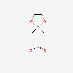 molecular formula C8H12O4 B1430145 Methyl 5,8-dioxaspiro[3.4]octane-2-carboxylate CAS No. 1037175-81-7