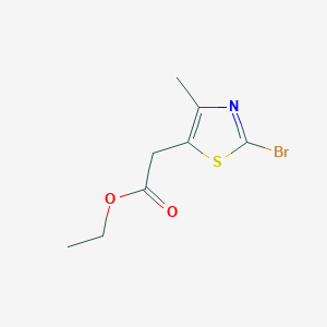 molecular formula C8H10BrNO2S B1430153 Ethyl 2-(2-bromo-4-methylthiazol-5-YL)acetate CAS No. 1352443-07-2