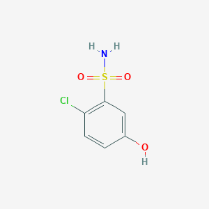 molecular formula C6H6ClNO3S B1430155 2-Chloro-5-hydroxybenzenesulfonamide CAS No. 86093-06-3