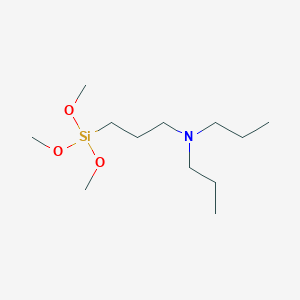 molecular formula C12H29NO3Si B14301559 N,N-Dipropyl-3-(trimethoxysilyl)propan-1-amine CAS No. 117856-06-1