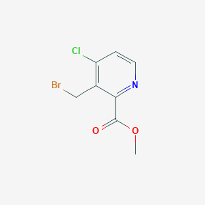molecular formula C8H7BrClNO2 B1430159 Methyl 3-(bromomethyl)-4-chloropicolinate CAS No. 1823951-74-1