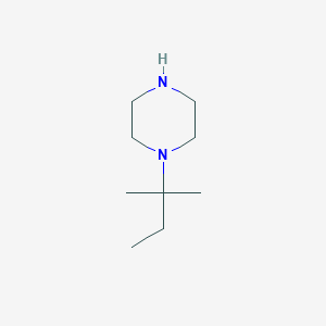 molecular formula C9H20N2 B143016 1-(2-Methylbutan-2-yl)piperazine CAS No. 147539-55-7