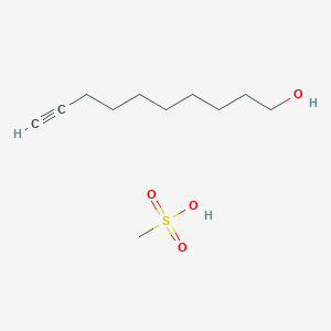 molecular formula C11H22O4S B14301601 Dec-9-yn-1-ol;methanesulfonic acid CAS No. 119227-71-3