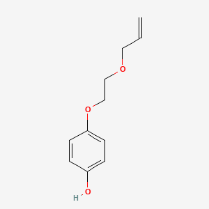 molecular formula C11H14O3 B14301614 4-{2-[(Prop-2-en-1-yl)oxy]ethoxy}phenol CAS No. 111915-32-3