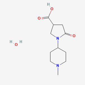 1-(1-Methylpiperidin-4-yl)-5-oxopyrrolidine-3-carboxylic acid hydrate