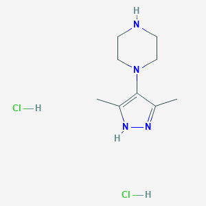 1-(3,5-dimethyl-1H-pyrazol-4-yl)piperazine dihydrochloride