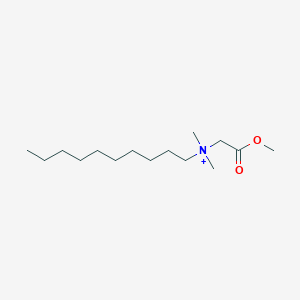 molecular formula C15H32NO2+ B14301663 N-(2-Methoxy-2-oxoethyl)-N,N-dimethyldecan-1-aminium CAS No. 113386-44-0