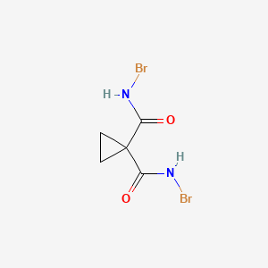 molecular formula C5H6Br2N2O2 B14301692 N~1~,N'~1~-Dibromocyclopropane-1,1-dicarboxamide CAS No. 112112-22-8