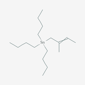 molecular formula C17H36Sn B14301751 Tributyl(2-methylbut-2-EN-1-YL)stannane CAS No. 115991-75-8