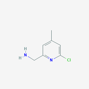 molecular formula C7H9ClN2 B1430177 (6-Chloro-4-methylpyridin-2-YL)methanamine CAS No. 1256806-98-0