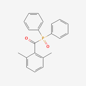 molecular formula C21H19O2P B14301828 Phosphine oxide, (2,6-dimethylbenzoyl)diphenyl- CAS No. 116237-19-5
