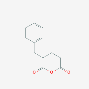 molecular formula C12H12O3 B14301837 3-Benzyloxane-2,6-dione CAS No. 112635-23-1