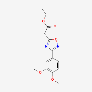 Ethyl 2-[3-(3,4-dimethoxyphenyl)-1,2,4-oxadiazol-5-yl]acetate
