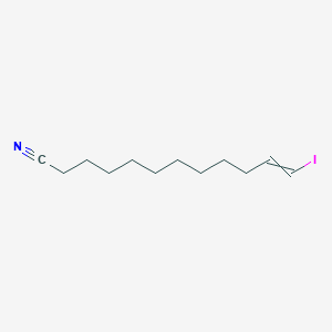 molecular formula C12H20IN B14301840 12-Iodododec-11-enenitrile CAS No. 116432-42-9