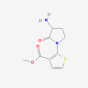 Methyl 2-(3-amino-2-oxopyrrolidin-1-yl)thiophene-3-carboxylate