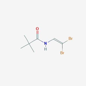 molecular formula C7H11Br2NO B14301860 N-(2,2-Dibromoethenyl)-2,2-dimethylpropanamide CAS No. 116177-57-2