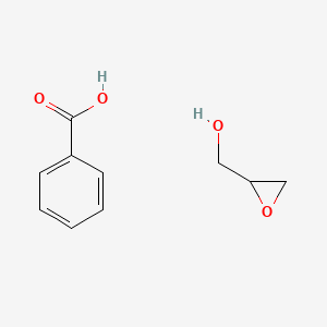molecular formula C10H12O4 B14301870 Benzoic acid;oxiran-2-ylmethanol CAS No. 120787-40-8