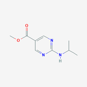 molecular formula C9H13N3O2 B143019 2-Isopropylamino-5-methoxycarbonylpyrimidine CAS No. 148741-62-2