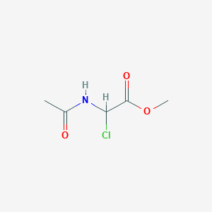 molecular formula C5H8ClNO3 B14301919 Methyl acetamido(chloro)acetate CAS No. 112051-88-4