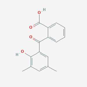 molecular formula C16H14O4 B14301928 2-(2-Hydroxy-3,5-dimethylbenzoyl)benzoic acid CAS No. 114192-17-5
