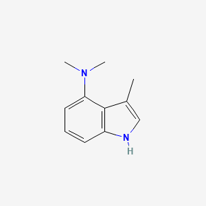 molecular formula C11H14N2 B14301936 N,N,3-Trimethyl-1H-indol-4-amine CAS No. 112775-83-4