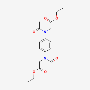 ethyl 2-[N-acetyl-4-[acetyl-(2-ethoxy-2-oxoethyl)amino]anilino]acetate