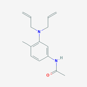 molecular formula C15H20N2O B14301981 N-{3-[Di(prop-2-en-1-yl)amino]-4-methylphenyl}acetamide CAS No. 114480-26-1