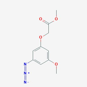 molecular formula C10H11N3O4 B14302028 Methyl (3-azido-5-methoxyphenoxy)acetate CAS No. 114091-04-2
