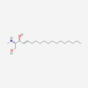 molecular formula C19H39NO2 B1430204 4-Octadecene-1,3-diol, 2-(methylamino)-, (2S,3R,4E)- CAS No. 2700-62-1