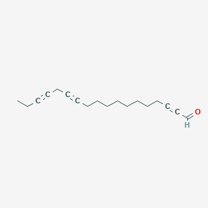molecular formula C18H24O B14302042 Octadeca-2,12,15-triynal CAS No. 112537-34-5