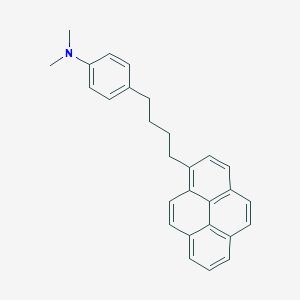 molecular formula C28H27N B14302044 N,N-Dimethyl-4-[4-(pyren-1-YL)butyl]aniline CAS No. 113236-19-4