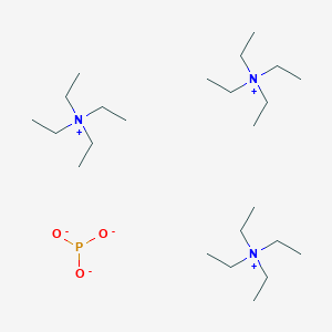 molecular formula C24H60N3O3P B14302135 Tris(N,N,N-triethylethanaminium) phosphite CAS No. 113824-91-2