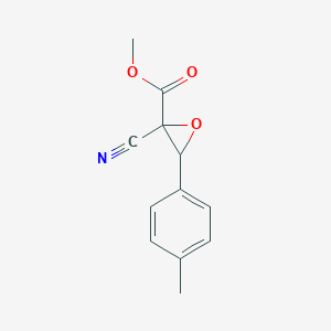 molecular formula C12H11NO3 B14302139 Methyl 2-cyano-3-(4-methylphenyl)oxirane-2-carboxylate CAS No. 113966-60-2