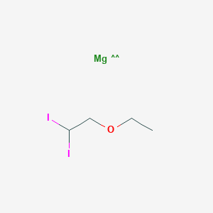 molecular formula C4H8I2MgO B14302163 CID 71340143 CAS No. 123394-48-9