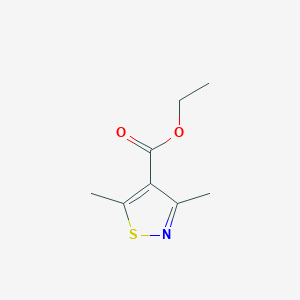 molecular formula C8H11NO2S B14302209 Ethyl 3,5-dimethyl-1,2-thiazole-4-carboxylate CAS No. 120586-33-6
