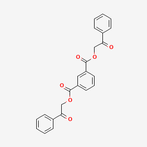 molecular formula C24H18O6 B14302212 Diphenacyl isophthalate CAS No. 116345-97-2