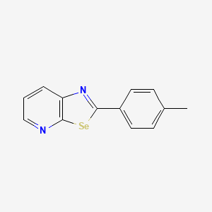molecular formula C13H10N2Se B14302253 2-(4-Methylphenyl)[1,3]selenazolo[5,4-b]pyridine CAS No. 111931-85-2