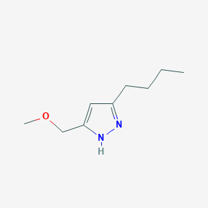 molecular formula C9H16N2O B14302258 3-Butyl-5-(methoxymethyl)-1H-pyrazole CAS No. 124806-75-3