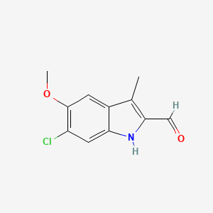 6-Chloro-5-methoxy-3-methyl-1H-indole-2-carbaldehyde