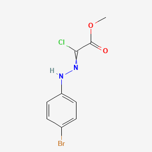 molecular formula C9H8BrClN2O2 B14302318 Methyl [2-(4-bromophenyl)hydrazinylidene](chloro)acetate CAS No. 118429-10-0