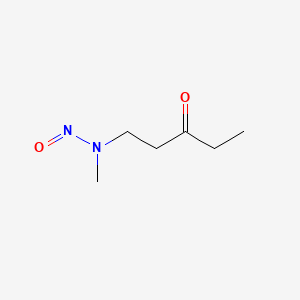 molecular formula C6H12N2O2 B14302326 N-methyl-N-(3-oxopentyl)nitrous Amide CAS No. 117732-65-7