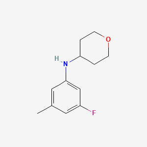 N-(3-Fluoro-5-methylphenyl)oxan-4-amine