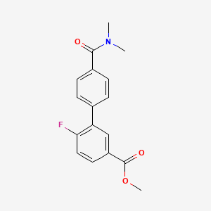 Methyl 3-[4-(dimethylcarbamoyl)phenyl]-4-fluorobenzoate