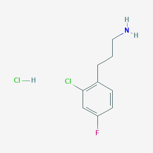 3-(2-Chloro-4-fluorophenyl)propan-1-amine hydrochloride