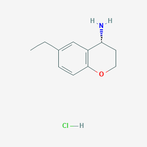 (4R)-6-ethyl-3,4-dihydro-2H-1-benzopyran-4-amine hydrochloride
