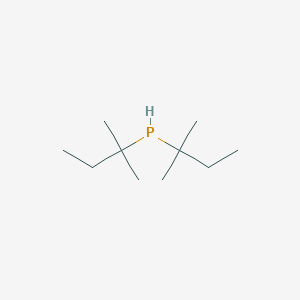 molecular formula C10H23P B14302465 Bis(2-methylbutan-2-yl)phosphane CAS No. 117790-01-9